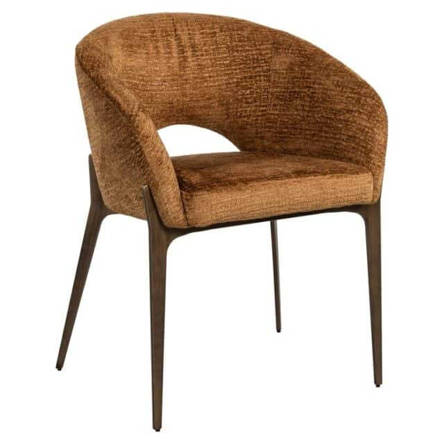 Richmond Interiors eetkamerstoel Kenzi cognac