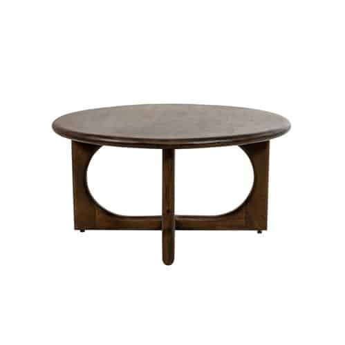Salontafel Ø80, H40, Mango Brown Walnut - Zodiac Collection