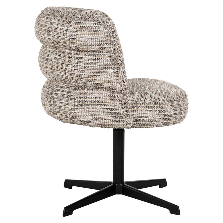 Zijkant Richmond interiors eetkamerstoel Chadwick draaibaar beige
