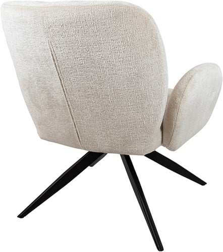 Achterkant Bobby draaifauteuil 360 - Perfect Harmony - Ivory 02 - Unique Collection