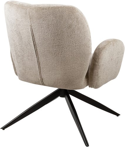 Achterkant Nijwie MySons Bobby Draaifauteuil 360 - Perfect Harmony - Liver 04 - Unique Collection