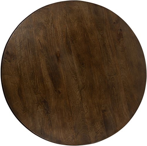 Blad NijwieMySons Bijzettafel Ø50, H50, Mango Brown Walnut - Jumbo Collection