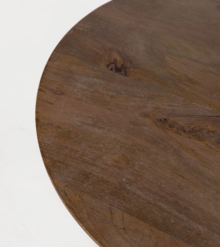 Blad NijwieMySons Bremen bijzettafel Ø50, H50, Mango Matt Walnut - Must Have Collection