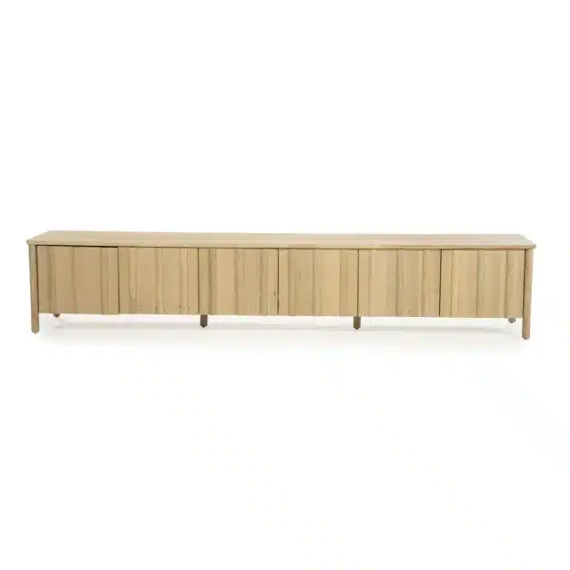Eleonora tv meubel Jake 264x47x50 cm eiken naturel