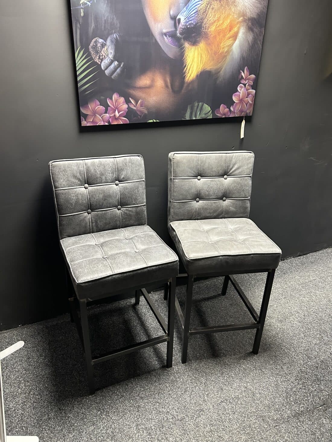 Showmodel Tower Living Barstoel Laag Vasco Set Van 2 Grijs