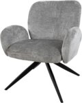Nijwie MySons Bobby Draaifauteuil 360 - Perfect Harmony - Lichtgrijs 85 - Unieke Collectie