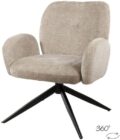 Nijwie MySons Bobby Draaifauteuil 360 - Perfect Harmony - Liver 04 - Unique Collection