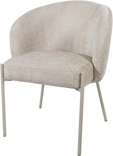 Nijwie Mysons Eetkamerstoel Adele 8211 Beige Poten 8211 Cremona 8211 Taupe 04 8211 Star Collection Set Van 2