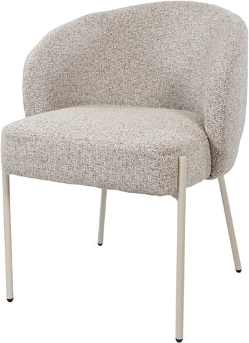 Nijwie MySons eetkamerstoel Adele -beige poten - Puente - Stone 09-Star collection (set van 2)
