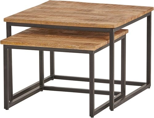 NijwieMySons Cuba vierkante salontafel, set van 2, medium - Best Seller Collection