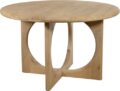 NijwieMySons Eetkamertafel Ø130, Acacia Groovy Natural - Zodiac Collection