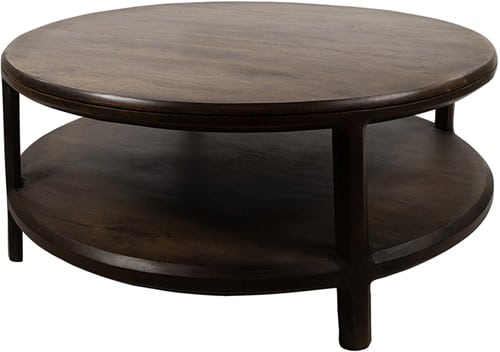 NijwieMySons Salontafel Ø100, H40, Mango Brown Walnut - Jumbo Collection