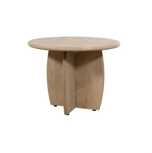 NijwieMySons Salontafel Ø60, H45, Acacia Weathered Wood - Durban Table Collection