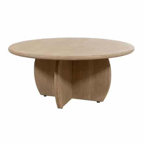 NijwieMySons Salontafel Ø90, H40, Acacia Weathered Wood - Durban Table Collection
