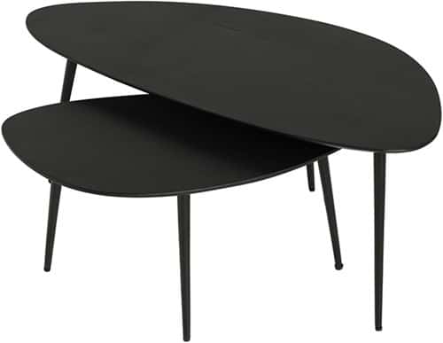 NijwieMySons Salontafel, set van 2, organisch, Black - Flare Furniture