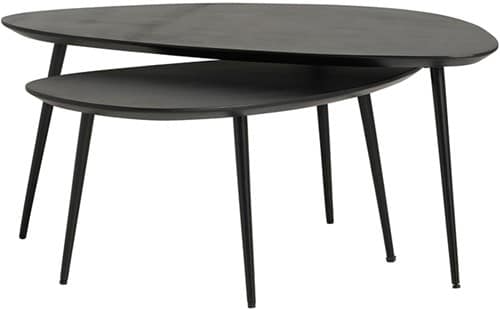 NijwieMySons Salontafel, set van 2, organisch, Black - Flare Furniture