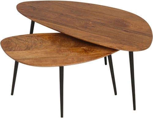 NijwieMySons Salontafel, set van 2, organisch, Ginger - Flare Furniture
