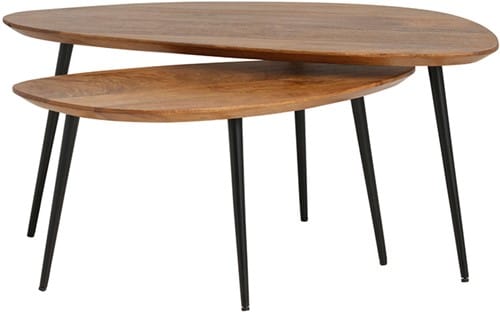 NijwieMySons Salontafel, set van 2, organisch, Ginger - Flare Furniture