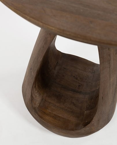 Onderstel NijwieMySons Bremen bijzettafel Ø50, H50, Mango Matt Walnut - Must Have Collection