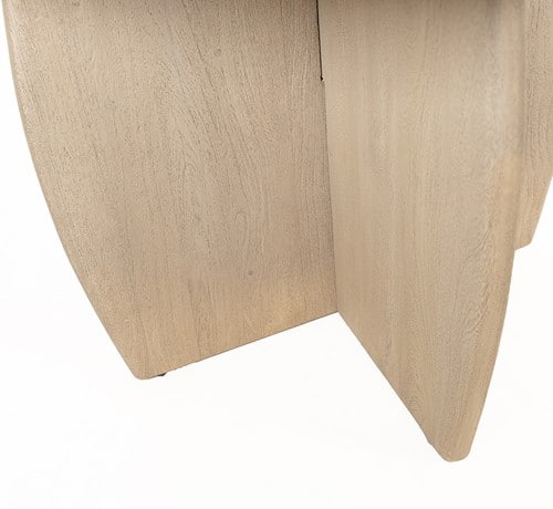 Onderstel NijwieMySons Salontafel Ø90, H40, Acacia Weathered Wood - Durban Table Collection