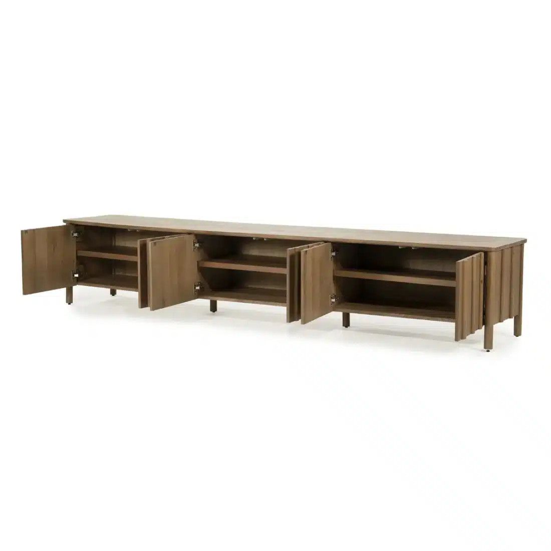 Open Eleonora tv meubel Jake 264x47x50 cm eiken bruin
