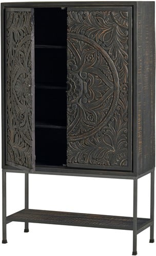 Open NijwieMySons 2-deurs kast - Carving Collection