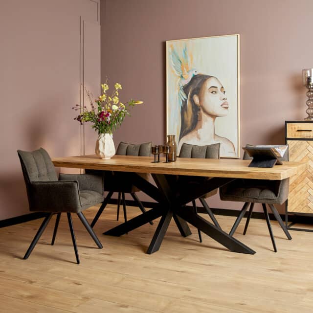 Starfurn Eettafel Denver 200 Cm Rechthoek Matrixpoot