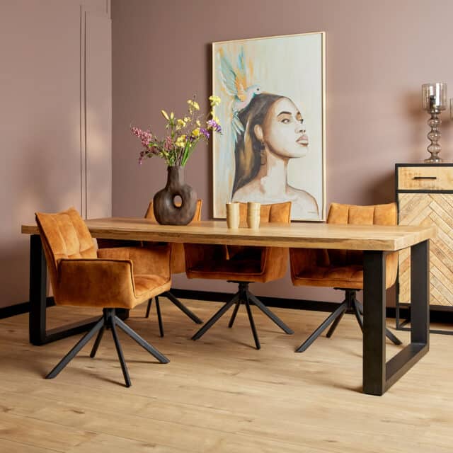 Starfurn Eettafel Denver 200 Cm Rechthoek U Poot