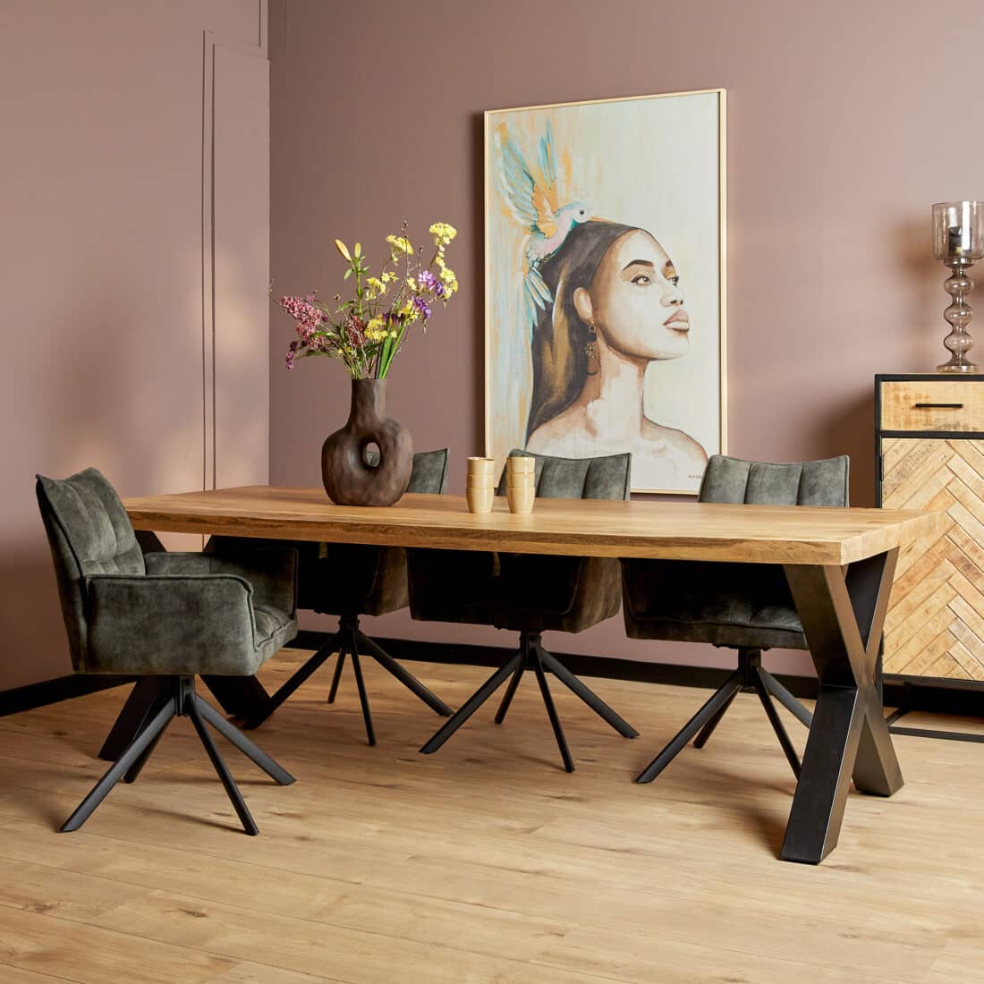 Starfurn Eettafel Denver Rechthoek X-poot