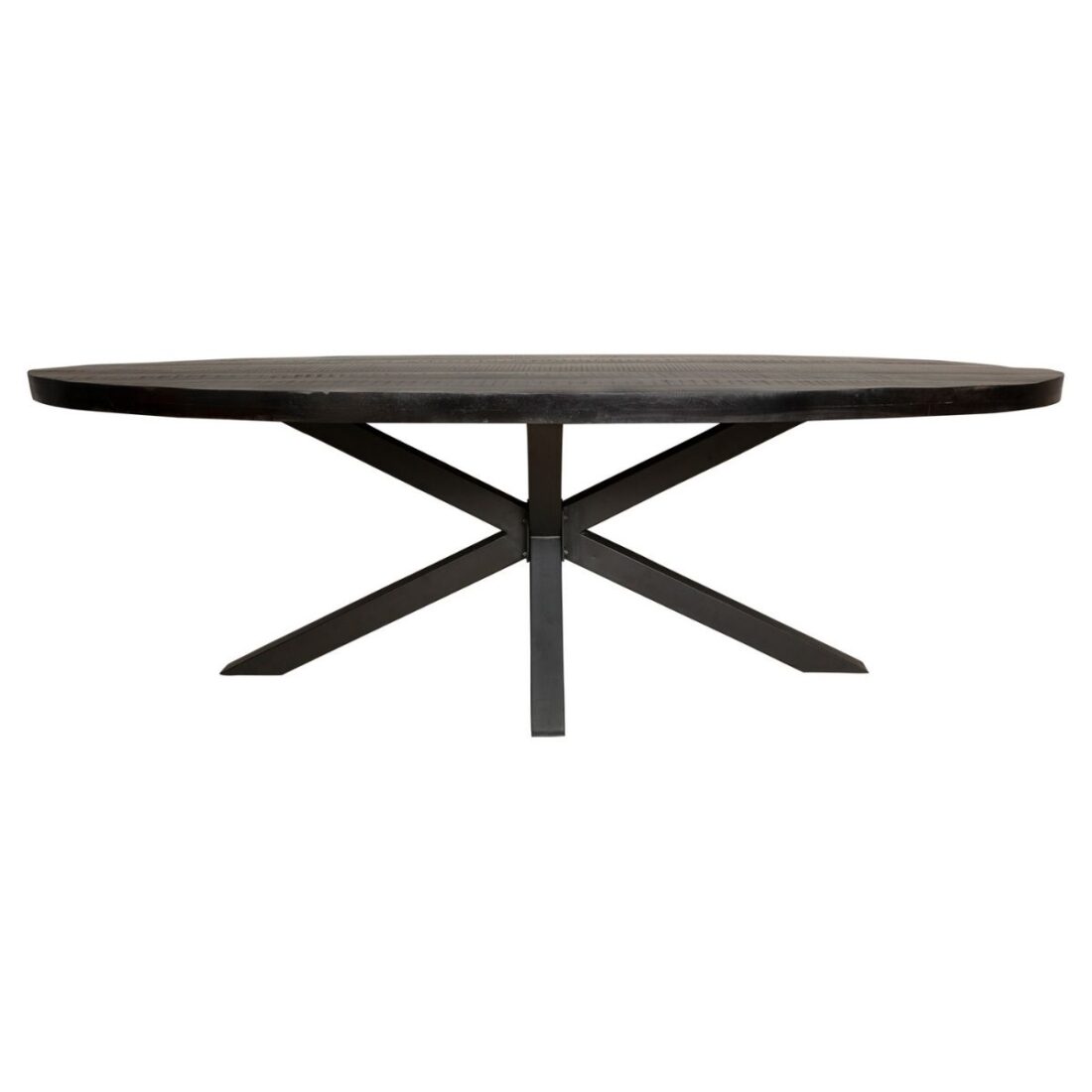 Starfurn Eettafel Denver Black 210 Cm Ovaal