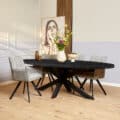 Starfurn Eettafel Denver Black Ovaal
