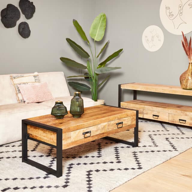 Starfurn Salontafel Boaz 120 Cm Twee Lades
