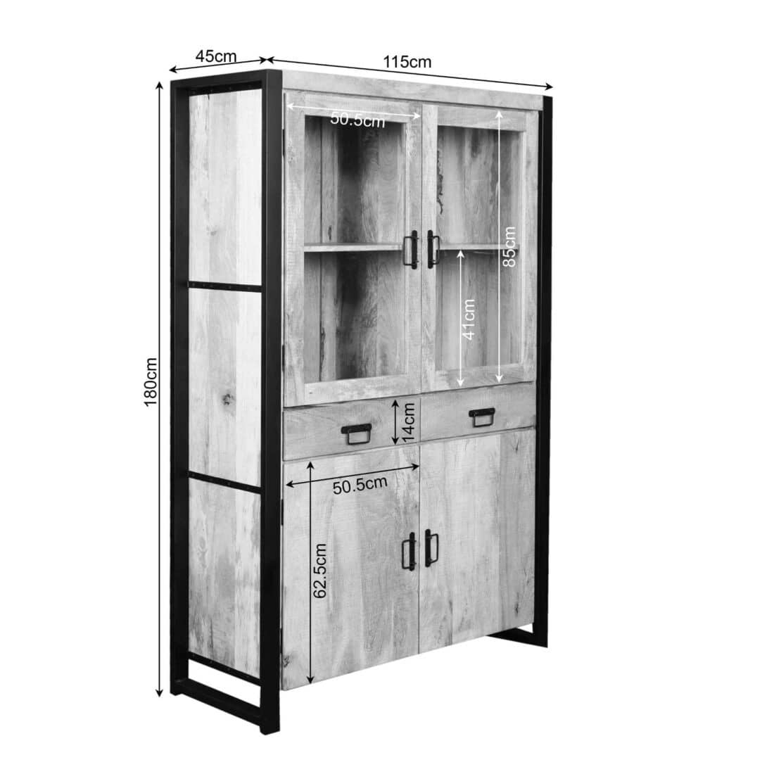 Starfurn Vitrinekast Boaz 115 Cm