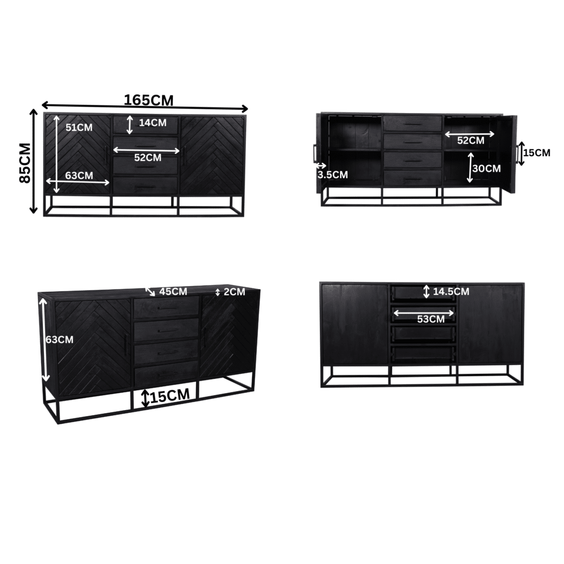 Starfurn Dressoir New York 165 Cm