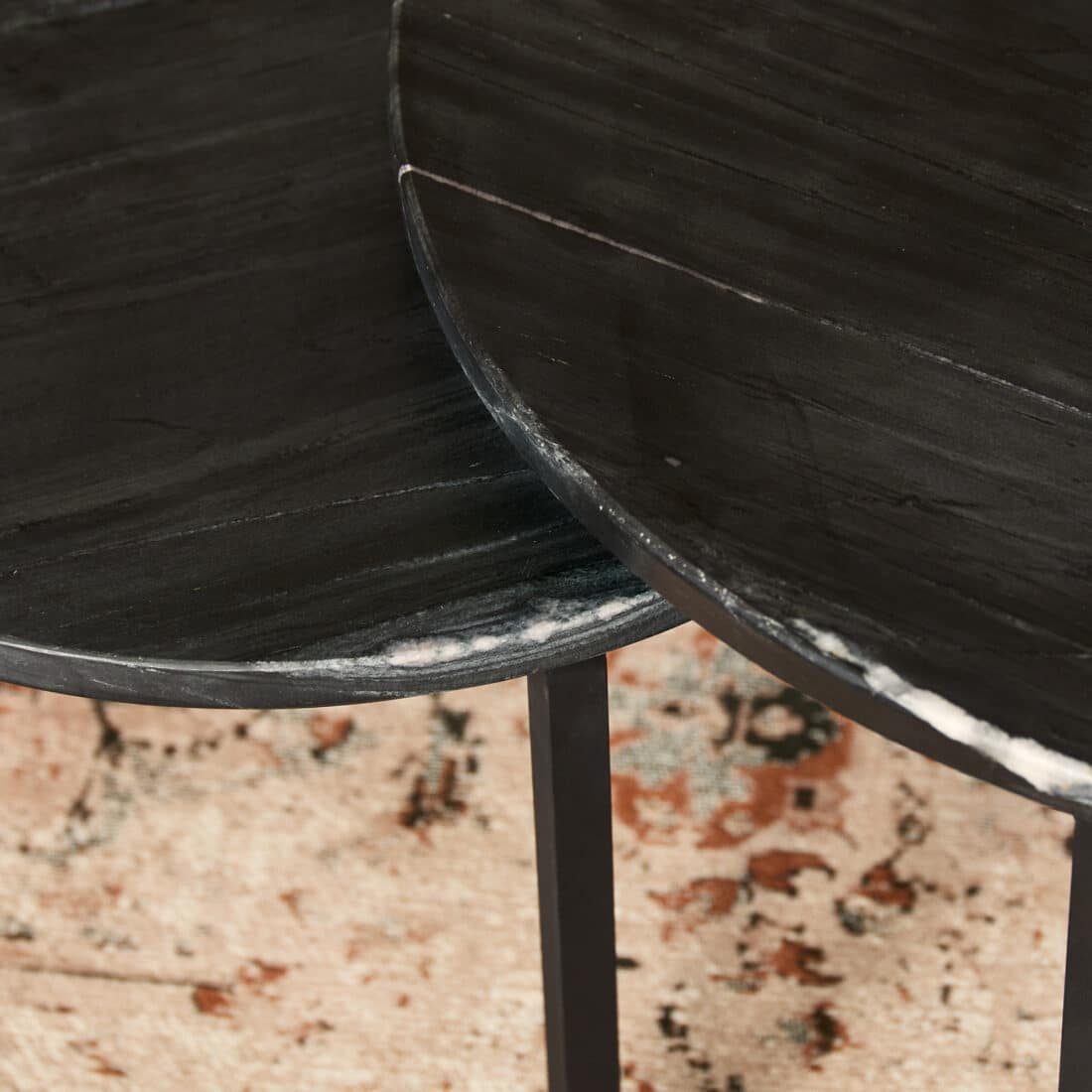 Starfurn Salontafel Nova Black Marble 70 Cm Set Van 2