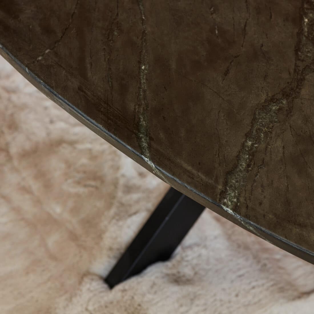 Starfurn Salontafel Faye Black Marble 120 Cm Ovaal