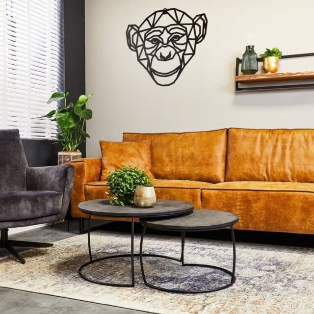 Starfurn Salontafel Coco Black 70 Cm Set Van 2