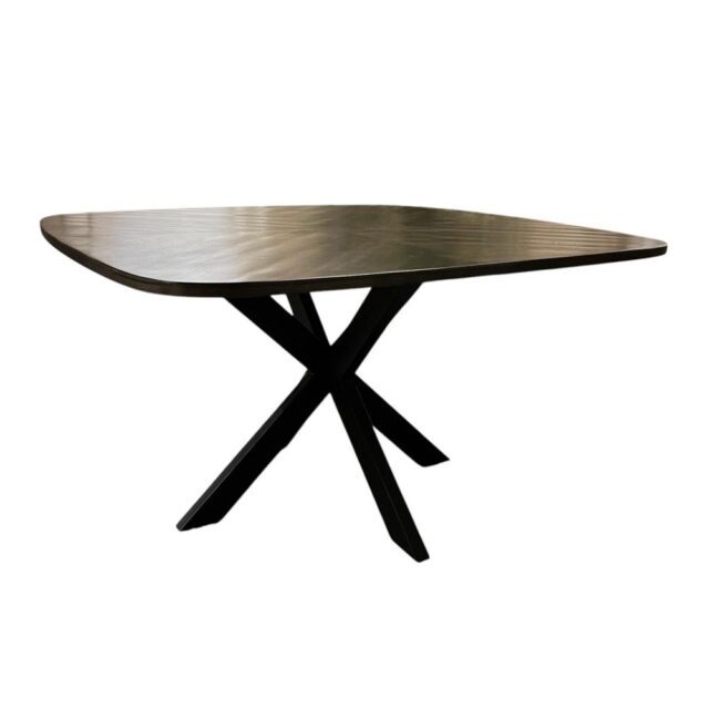 Tower Living eettafel Silvi vierkant 130x130x78 cm olijfbruin mangohout