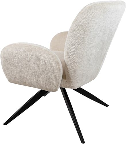 Zijkant Bobby draaifauteuil 360 - Perfect Harmony - Ivory 02 - Unique Collection
