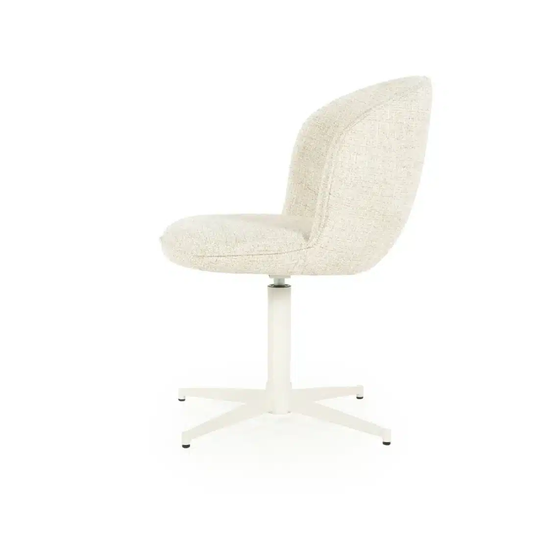 Zijkant Eleonora eetkamerstoel Molly beige