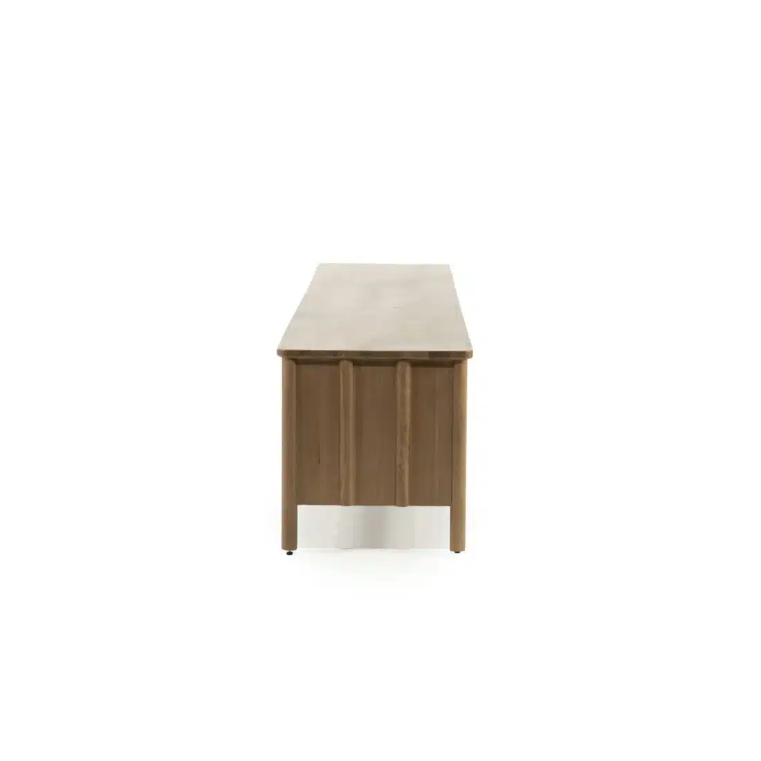 Zijkant Eleonora tv meubel Jake 264x47x50 cm eiken bruin