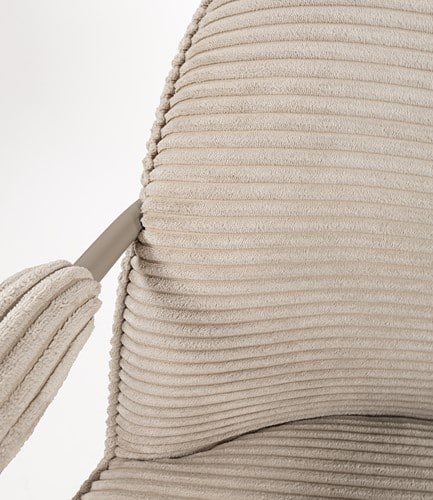 Nijwie Mysons Elton Fauteuil 8211 Sand Frame 8211 Rib 8211 Sand 8211 Unique Collection