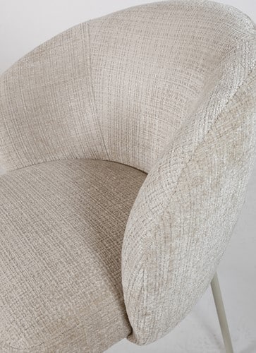 Nijwie Mysons Eetkamerstoel Adele 8211 Beige Poten 8211 Cremona 8211 Taupe 04 8211 Star Collection Set Van 2