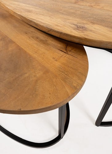 detailfoto NijwieMySons Hannover salontafel organisch, set van 2, Smooth Natural - Must Have Collection