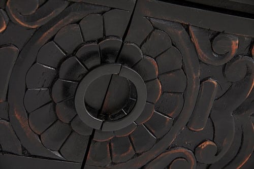detailfoto NijwieMySons TV dressoir 160 met 2 deuren en 2 open vakken - Carving Collection