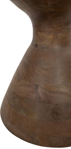 Nijwiemysons Yves Bijzettafel 57 H47 Mango Matt Walnut Smoke Glass 8211 Couture Collection