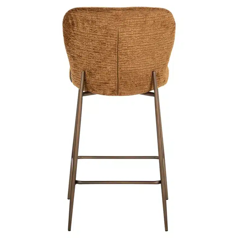 Achterkant Richmond Interiors barstoel Odarby cognac