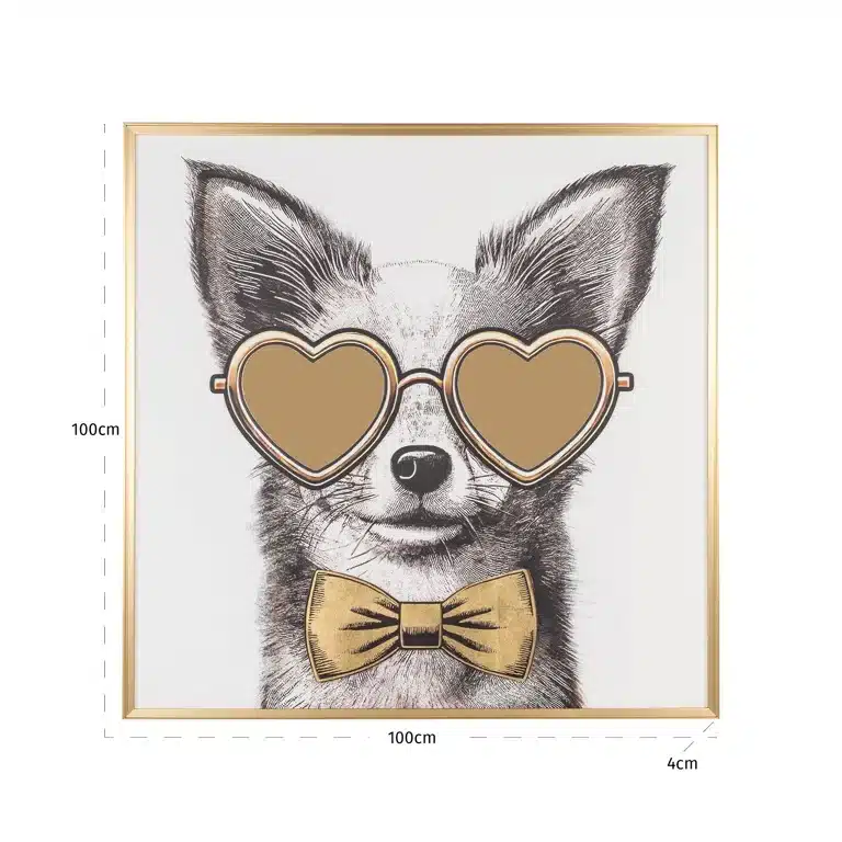 Richmond Interiors Wall Art Bodhy Zwart Goud