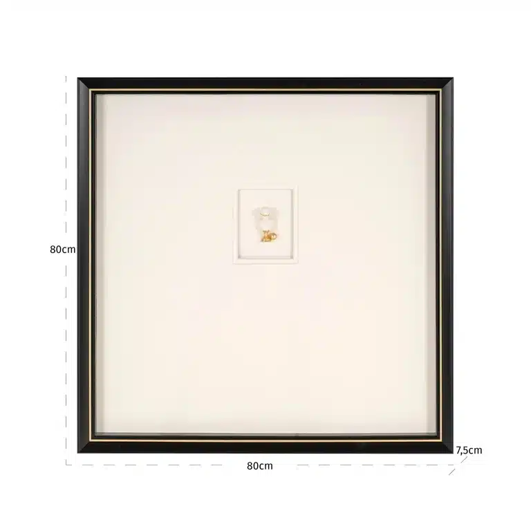 Afmetingen Richmond Interiors Wall art Danni zwart wit