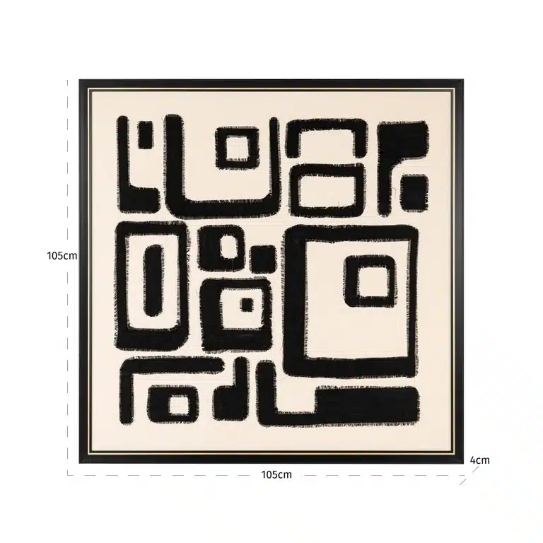 Richmond Interiors Wall Art Shanita Zwart Wit